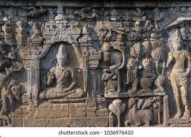 Rellief of the Buddha Maitreya from Borobudur! A Journey Through Intricate Carving and Divine Serenity